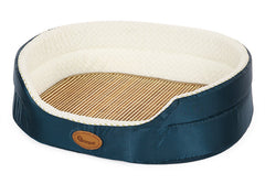 Oval Dog Bed with Raised Rim