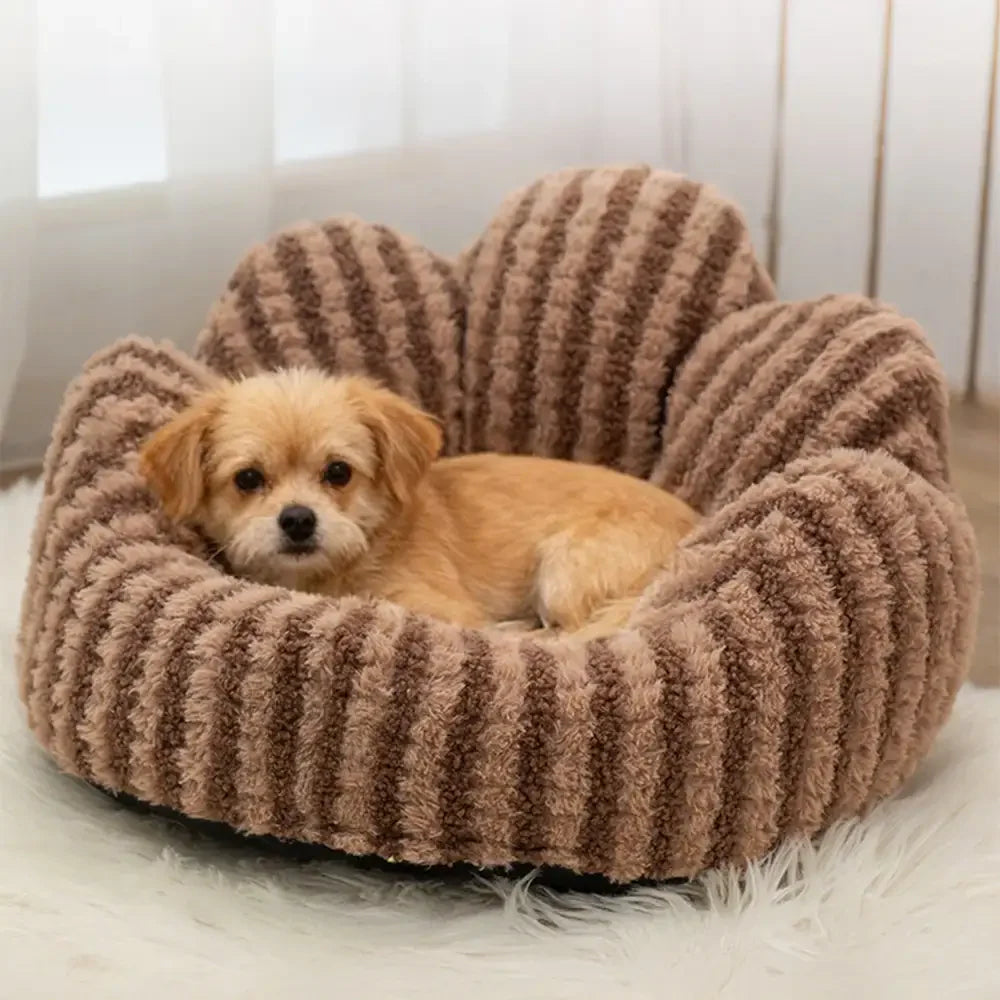 Scalloped Donut Dog Bed